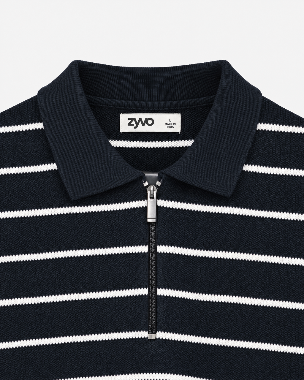 Reef Long-Sleeve Half-Zip — Midnight Navy detail