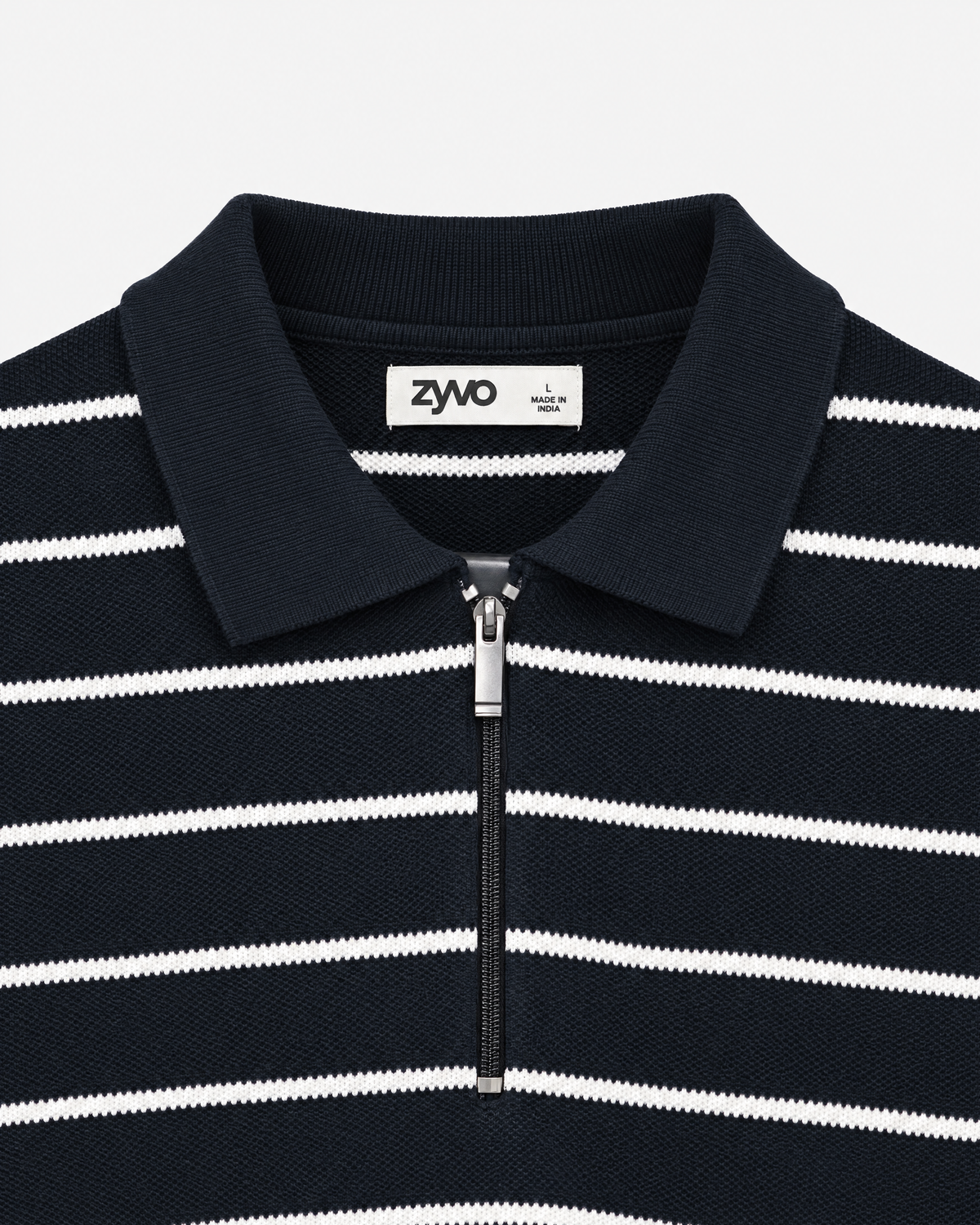 Reef Long-Sleeve Half-Zip — Midnight Navy detail