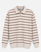 Reef Long-Sleeve Half-Zip — Sandstone Beige flat lay
