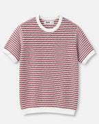 Delta Knit Tee — Ivory Coral flat lay