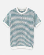Delta Knit Tee — Ivory Sky flat lay