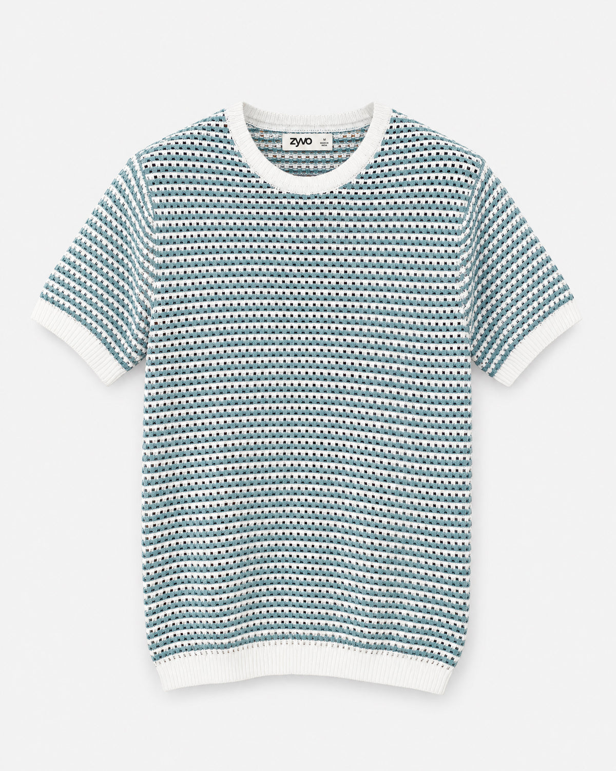 Delta Knit Tee — Ivory Sky flat lay