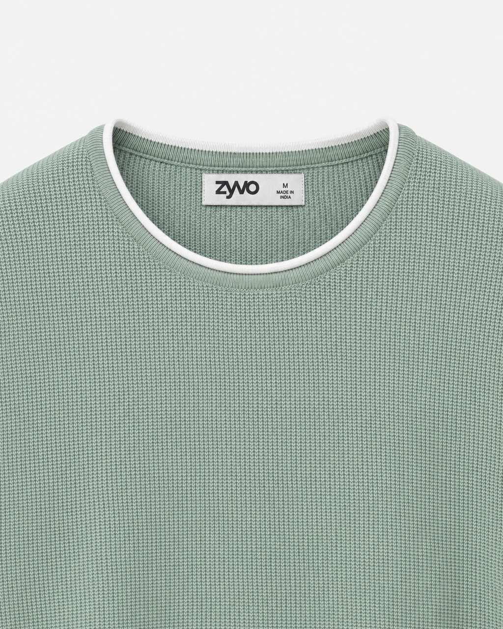 Cove Long-Sleeve Knit Tee — Pistachio Green detail