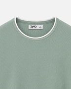 Cove Long-Sleeve Knit Tee — Pistachio Green detail