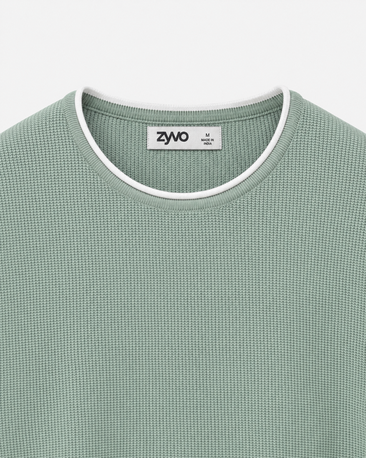 Cove Long-Sleeve Knit Tee — Pistachio Green detail